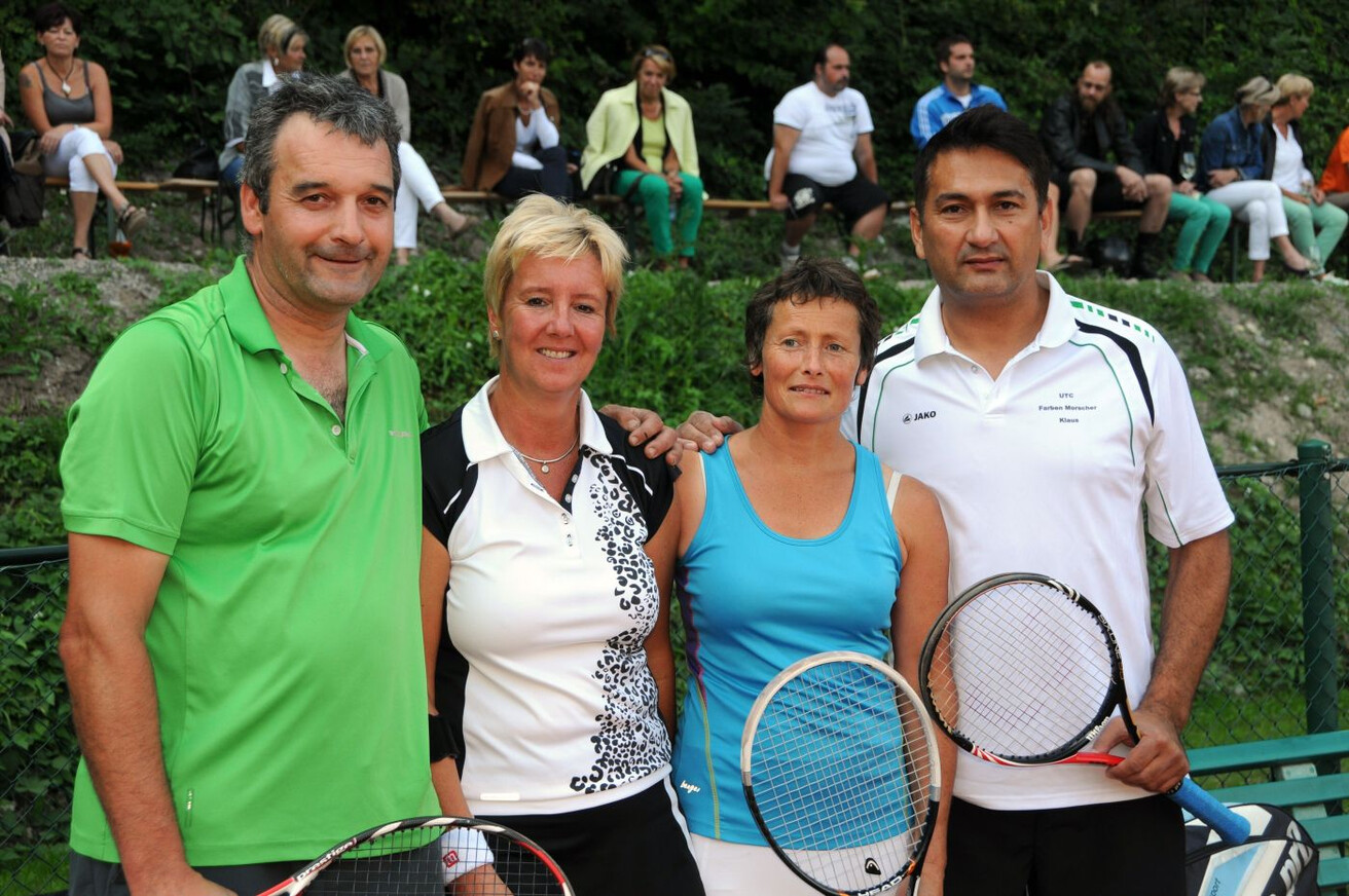 MIXED 45+ RAUCH Markus (TC ESV Feldkirch), KÜHNE Dorit (TC Rankwei)l und KOCH Johanna (UTC Koblach), MARKOVIC Marko (UTC Klaus)