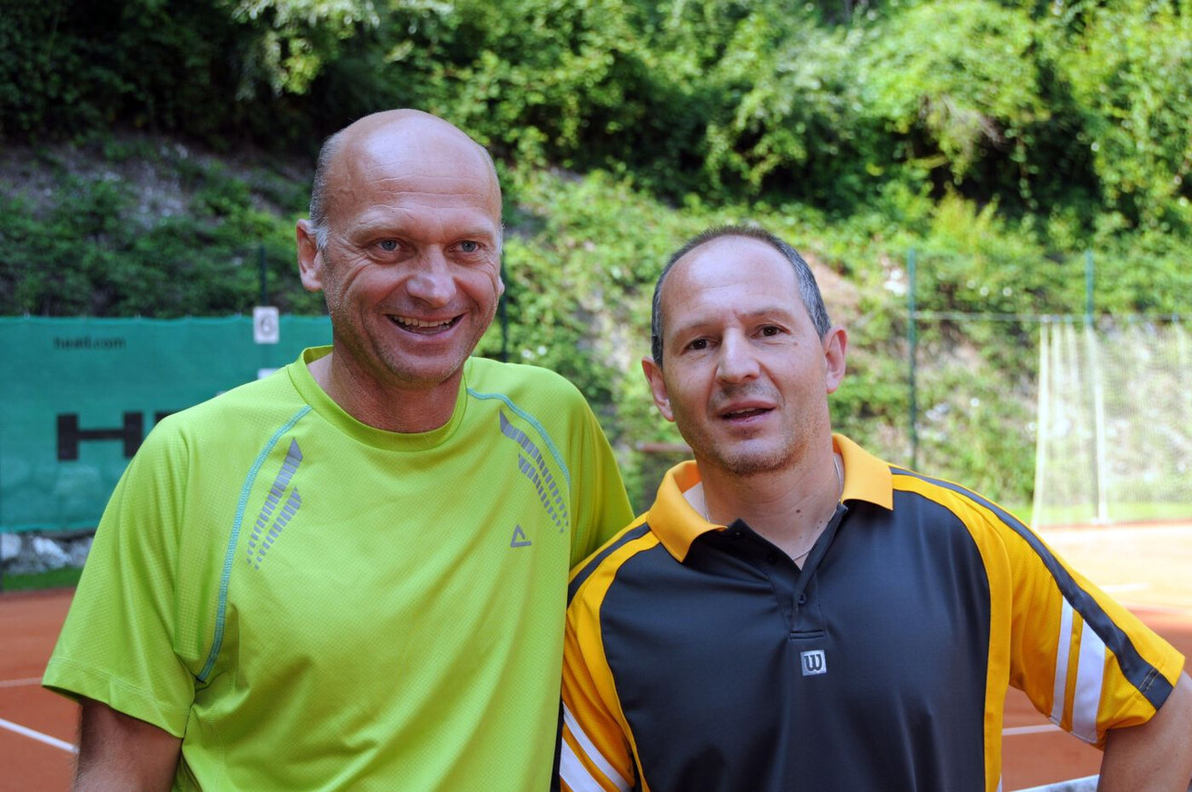 HERREN 45+ SCHNECKENREITHER Roland ( TC ESV Feldkirch) und BITSCHI Hannes (UTC Wolfurt)